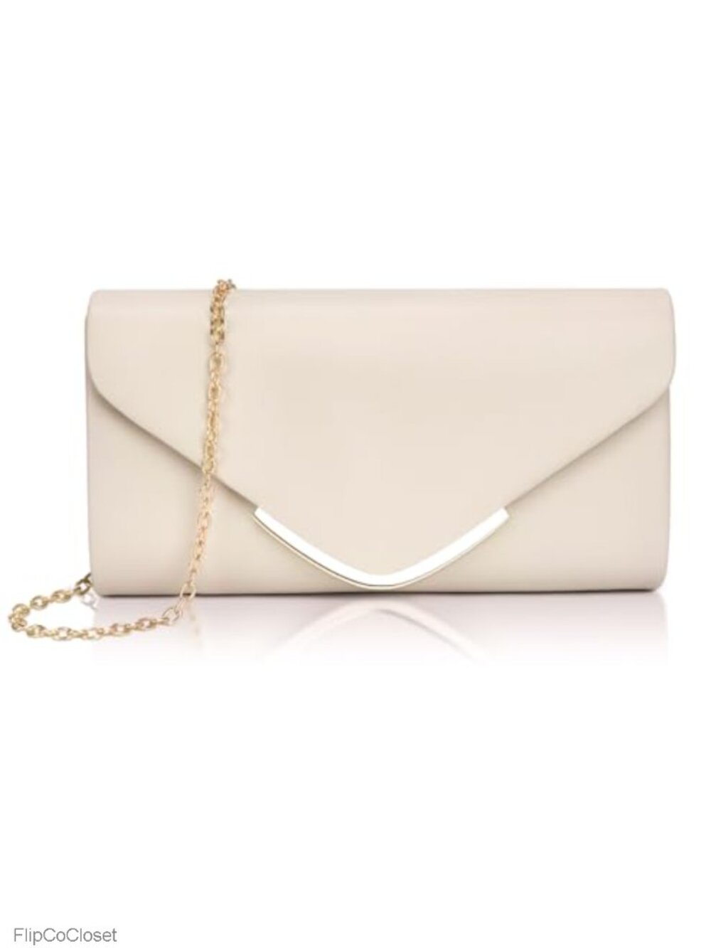 Vegan Leather Envelope Clutch Evening Bag Formal Wedding Purse